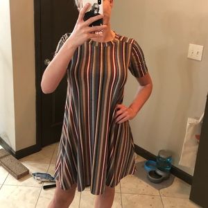 BCBG Striped Shirt Dress